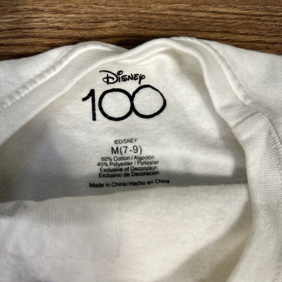 Walt Disney 100th Anniversary Embroidered Sweatshirt M And Blue Tshirt Med. Nice - Picture 6 of 8